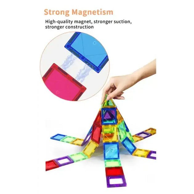 Bleu-Blocs de construction magnétiques pour enfants, ensemble de Bleu-Blocs de construction magnétiques pour enfants, ensemble de