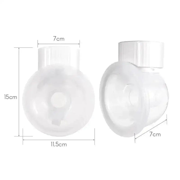 3pcs Tire-lait électrique Bols en silicone Accessoires de pompe  d’allaitement (transparent)