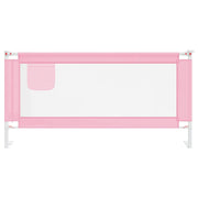 Barrière de sécurité de lit d'enfant Rose 180x25 cm Tissu vidaXL