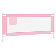 Barrière de sécurité de lit d'enfant Rose 200x25 cm Tissu vidaXL