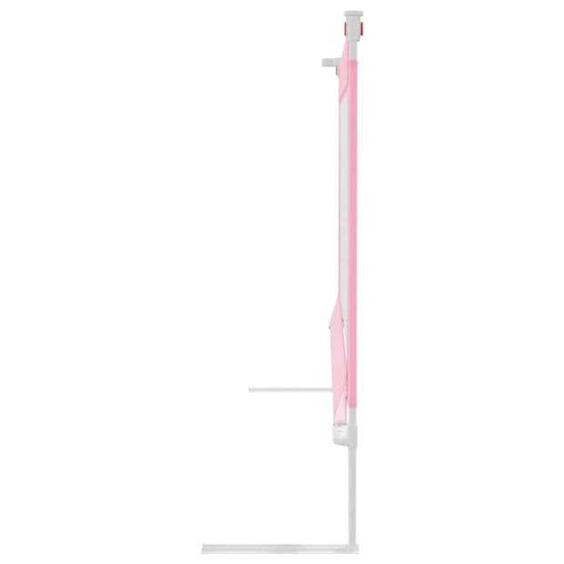 Barrière de sécurité de lit d'enfant Rose 200x25 cm Tissu vidaXL