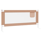 Barrière de sécurité de lit d'enfant Taupe 200x25 cm Tissu vidaXL