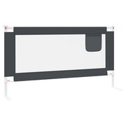 Barrière de sécurité de lit d'enfant Gris foncé 160x25 cm Tissu vidaXL