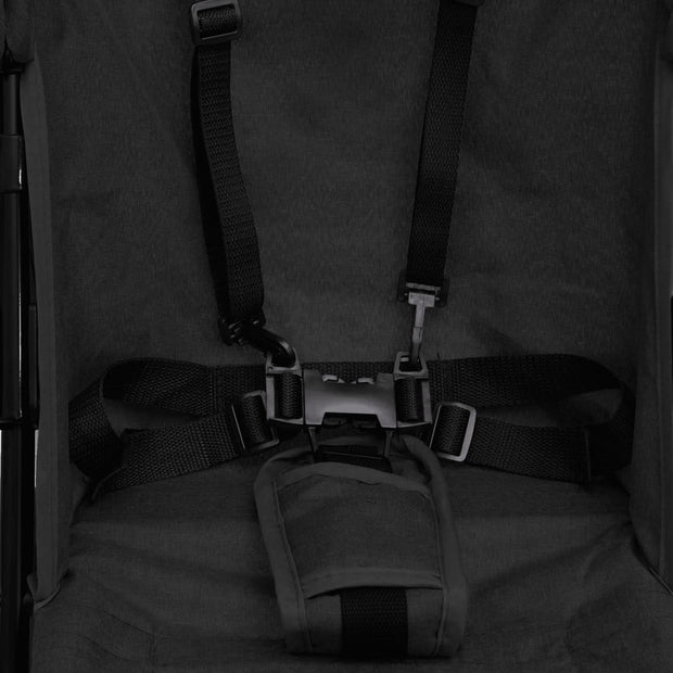 Poussette bébé Anthracite et noir Acier vidaXL