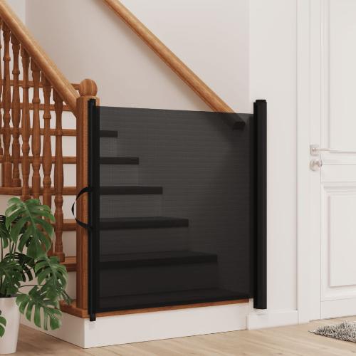 Porte rétractable pour bébé noir 102,5x125 cm I Newmamz