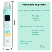 AspiZen™ Mouche bébé électrique