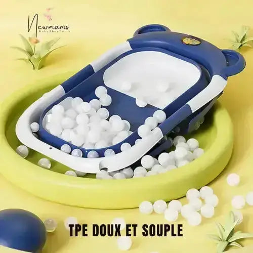 Baignoire bébé pliable avec tapis