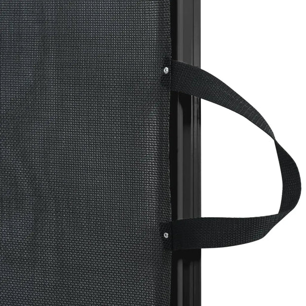 Barrière de sécurité bébé rétractable I NOIR I 117,5x125 cm vidaXL