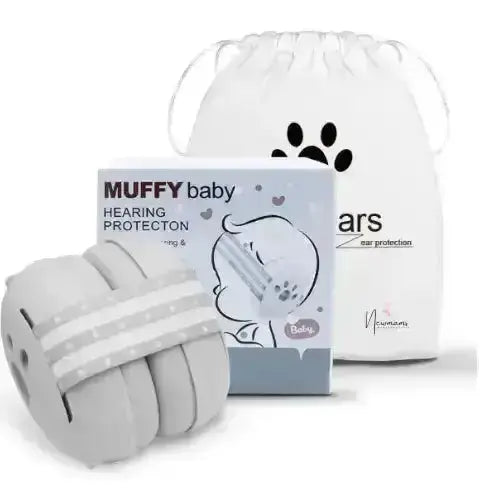 Casque anti bruit bébé - Muffy Baby - Gris