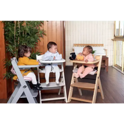 Chaise haute bébé en bois