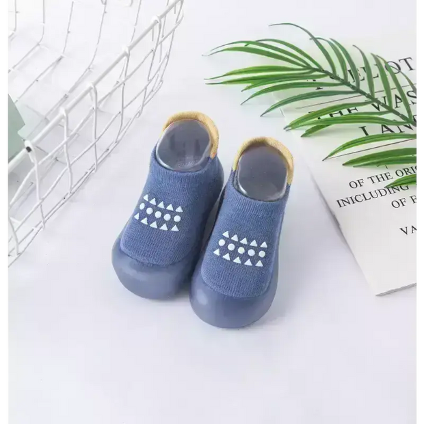 Chaussons chaussettes pour bébés Petipas® - Bleu / 11.5