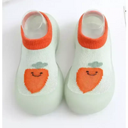 Chaussons chaussettes pour bébés Petipas® - Vert thé