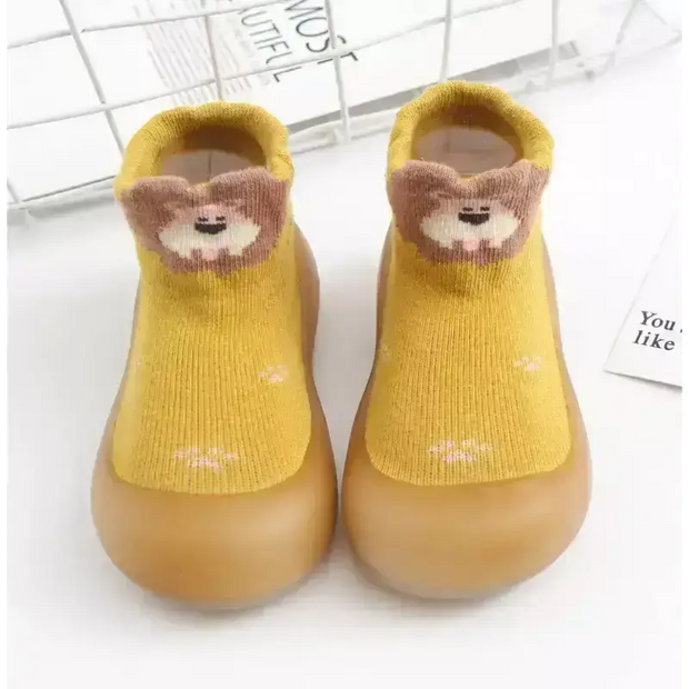 Chaussons chaussettes pour bébés Petipas® - Jaune / 11.5