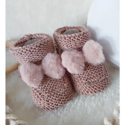 Chaussons en tricot Bébé en Laine et Cachemire - Trésor