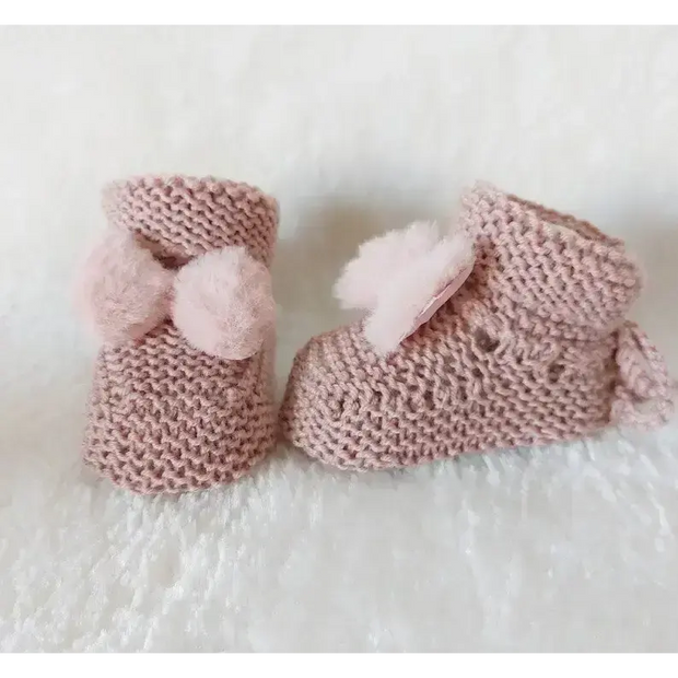 Chaussons en tricot Bébé en Laine et Cachemire - Trésor