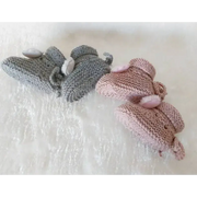 Chaussons en tricot Bébé en Laine et Cachemire - Trésor