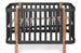 Lit Bébé Évolutif Étoile 120x60 cm - Design Oblong Inclinable - 3 Coloris