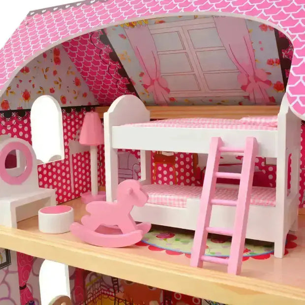 Maison de poupéé en bois - Bébé Jouets pour la petite