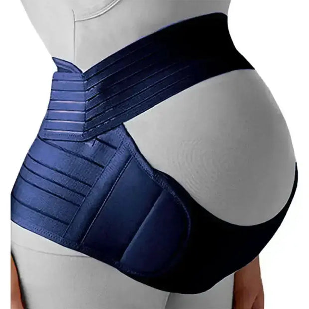 MaternaFit - Ceinture de Grossesse - Bleu / XL - Maternity