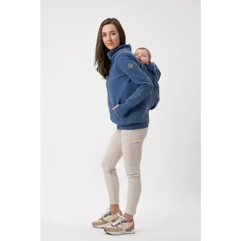 Maternité Gilet De Grossesse Court En Maille Côtelée Brossée Crème