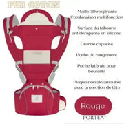 Porte bébé Portéa ™ - Rouge