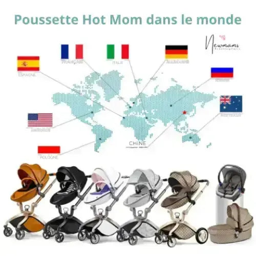 Hot Mom 2 in 1 Stroller I Newmamz Newmamz autour de bebe