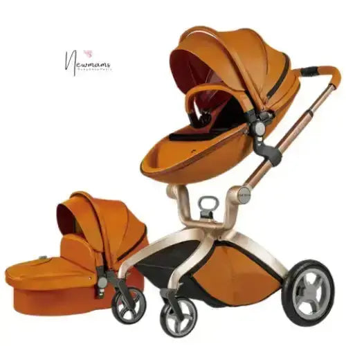 Poussette Hot Mom 2 en 1 - Marron