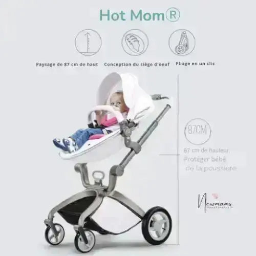 Poussette Hot Mom 3 en 1 - Bébé Poussettes landaus