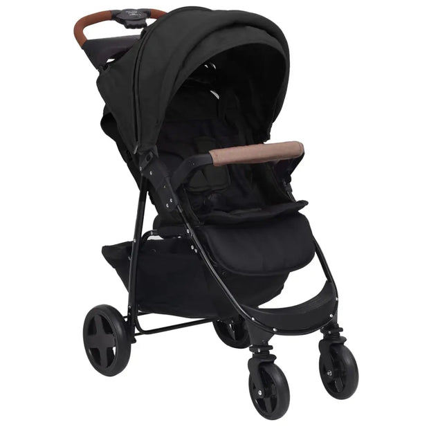 Poussette pour bébé 2-en-1 Anthracite Acier vidaXL