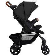 Poussette pour bébé 2-en-1 Anthracite Acier vidaXL