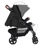 Poussette pour bébé 2-en-1 Anthracite Acier vidaXL