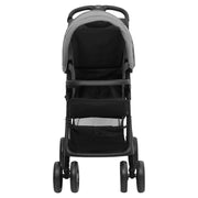 Poussette pour bébé 2-en-1 Gris clair et noir Acier vidaXL