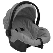 Poussette pour bébé 3-en-1 Gris clair et noir Acier vidaXL