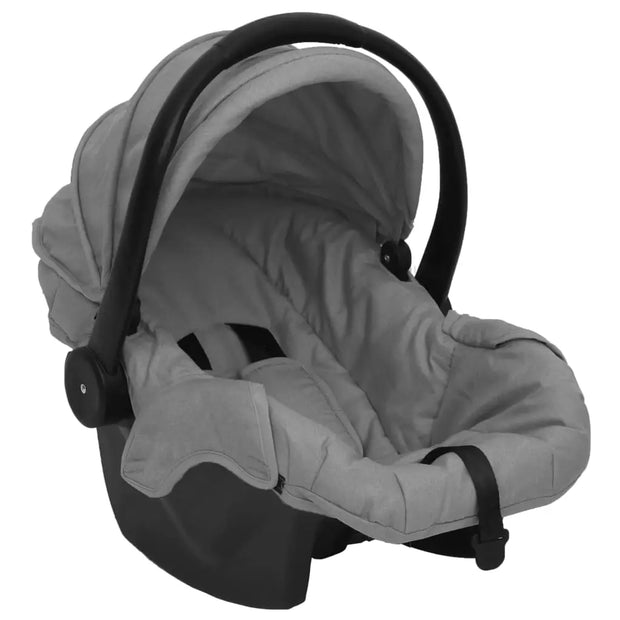 Poussette pour bébé 3-en-1 Gris clair et noir Acier vidaXL