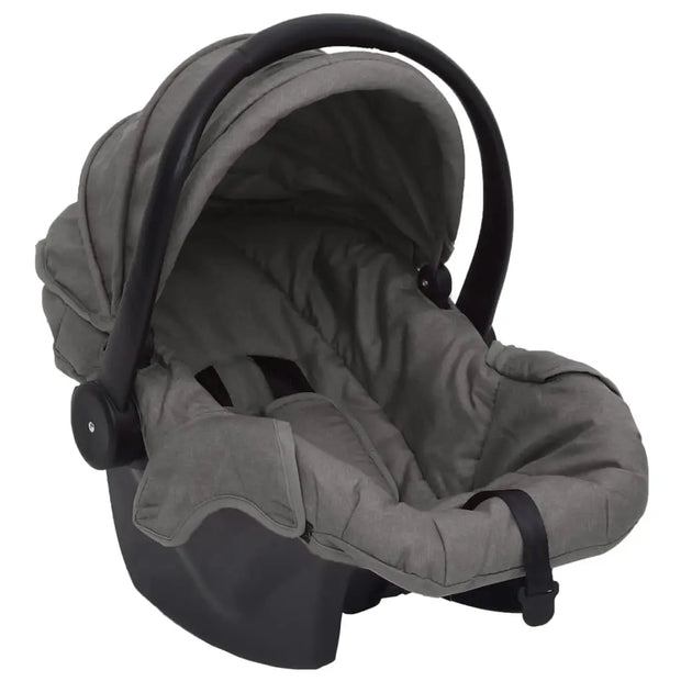 Poussette pour bébé 3-en-1 Gris clair et noir Acier vidaXL