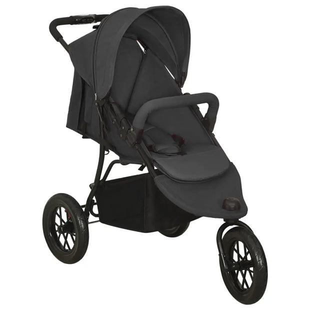 Poussette pour bébé Anthracite Acier vidaXL