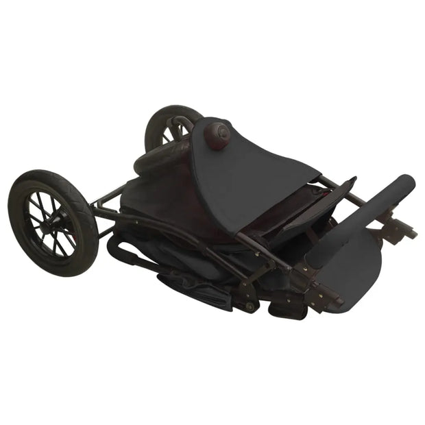 Poussette pour bébé Anthracite Acier vidaXL