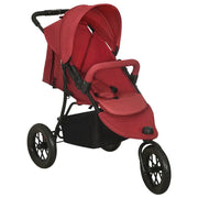 Poussette pour bébé Rouge Acier vidaXL