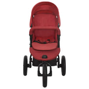 Poussette pour bébé Rouge Acier vidaXL