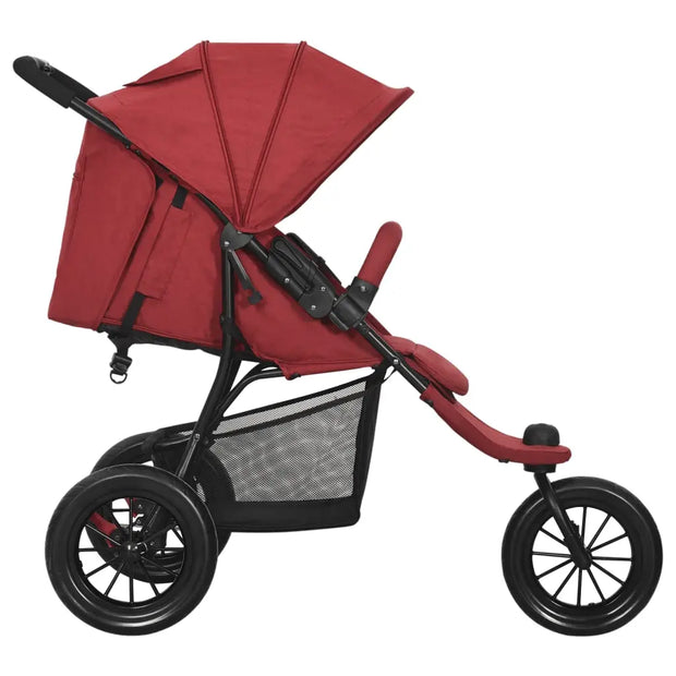 Poussette pour bébé Rouge Acier vidaXL