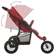 Poussette pour bébé Rouge Acier vidaXL