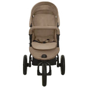 Poussette pour bébé Taupe Acier vidaXL