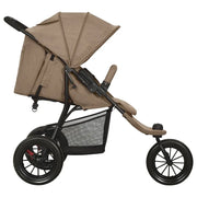 Poussette pour bébé Taupe Acier vidaXL