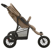 Poussette pour bébé Taupe Acier vidaXL