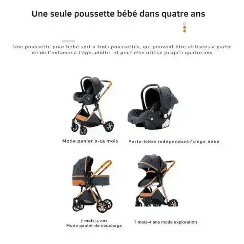 Poussette trio bébé VersaLite™