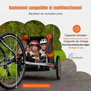 Remorque Enfant VEVOR Convertible en poussette