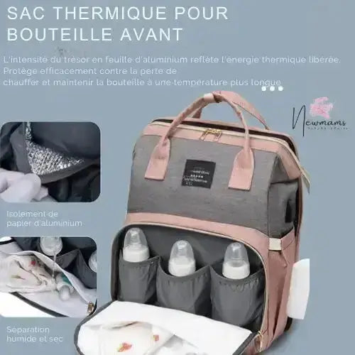 Lässig Sac à Langer Tote Up Bag Avec Matelas à Langer - Élégant Et Pratique Pour Parents