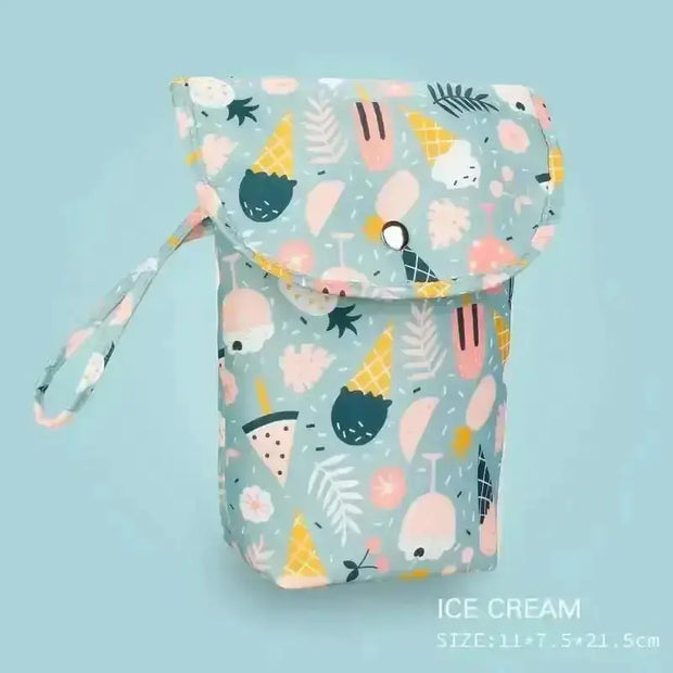 Sac de rangement de couches bébé - Crème glacée - Sac