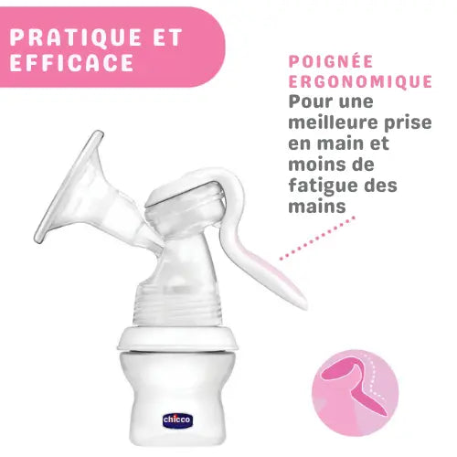 Tir-lait Chicco Naturalfeeling Manual Soft Pump 0M+  Newmamz - autour de bebe