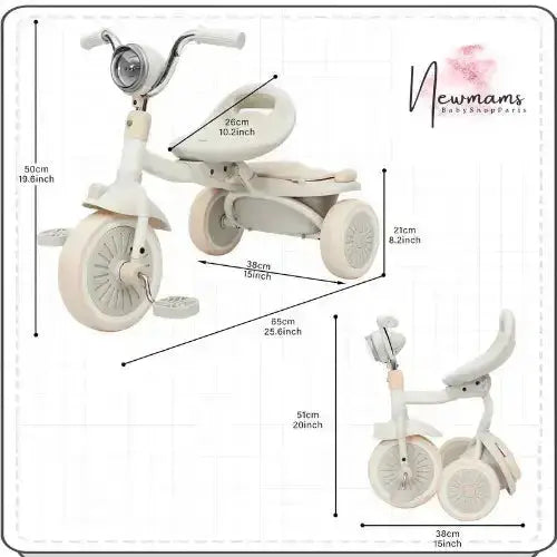 Tricycle Évolutif Bébé Pédalou - Vélo Tricycle pour Enfants